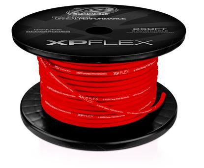 8 AWG Cable, 735 Strands, 10% OFC, 90% CCA, Iced Red, 250' Spool