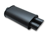 STREETPOWER FLAT BLACK Oval Mufflers