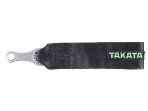 Black - Tow Strap with bolt-on 7/16 hardware - TAKATA Tow Strap