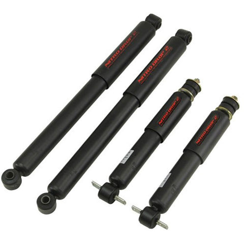 Nitro Drop 2 Shock Set includes (2) 146-8006 Front Shocks and (2) 146-8524 Rear Shocks