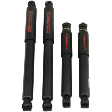 Nitro Drop 2 Shock Set includes (2) 146-8013 Front Shocks and (2) 146-8541 Rear Shocks