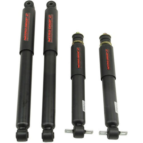 Nitro Drop 2 Shock Set includes (2) 146-8000 Front Shocks and (2) 146-8541Rear Shocks