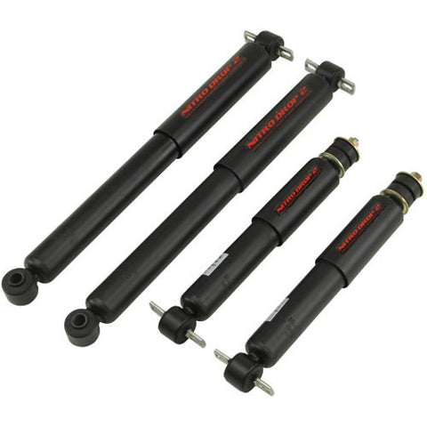 Nitro Drop 2 Shock Set includes (2) 146-8000 Front Shocks and (2) 146-8528 Rear Shocks