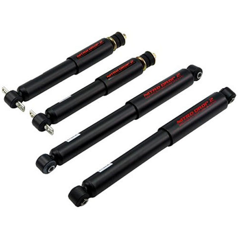 Nitro Drop 2 Shock Set includes (2) 146-8000 Front Shocks and (2) 146-8554 Rear Shocks