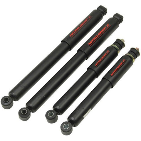 Nitro Drop 2 Shock Set includes (2) 146-8002 Front Shocks and (2) 146-8544 Rear Shocks