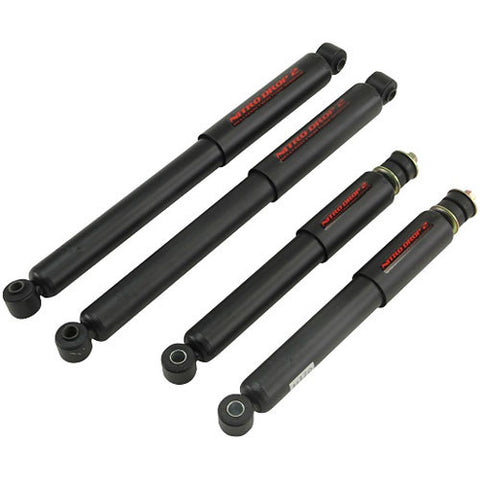 Nitro Drop 2 Shock Set includes (2) 146-8002 Front Shocks and (2) 146-8541 Rear Shocks