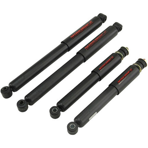 Nitro Drop 2 Shock Set includes (2) 146-8002 Front Shocks and (2) 146-8559 Rear Shocks