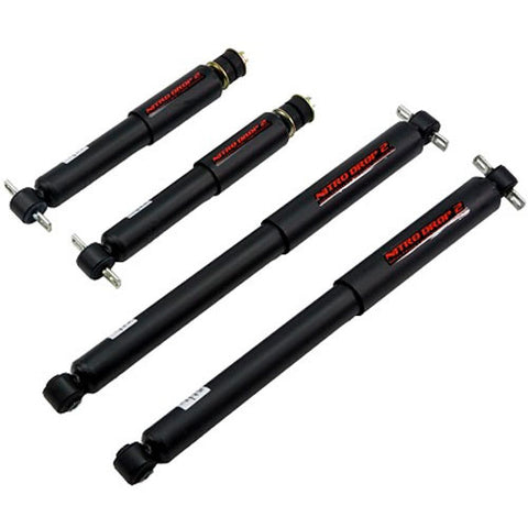 Nitro Drop 2 Shock Set includes (2) 146-8006 Front Shocks and (2) 146-8547 Rear Shocks