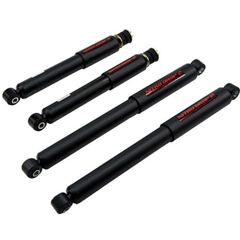 Nitro Drop 2 Shock Set includes (2) 146-8013 Front Shocks and (2) 146-8549 Rear Shocks