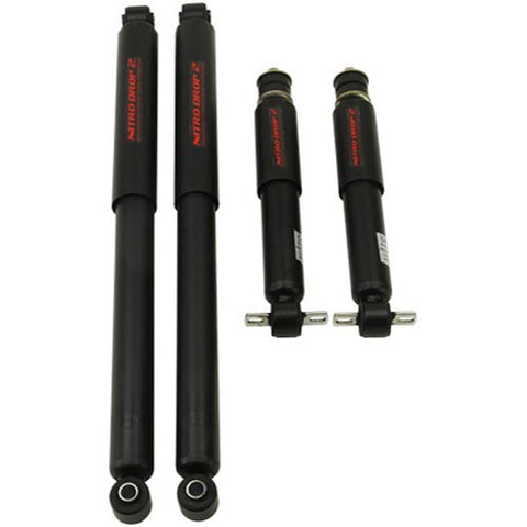 Nitro Drop 2 Shock Set includes (2) 146-8014 Front Shocks and (2) 146-8538 Rear Shocks