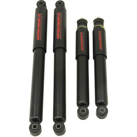 Nitro Drop 2 Shock Set includes (2) 146-8025 Front Shocks and (2) 146-8536 Rear Shocks