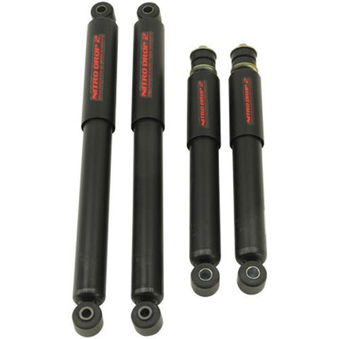 Nitro Drop 2 Shock Set includes (2) 146-8025 Front Shocks and (2) 146-8542 Rear Shocks