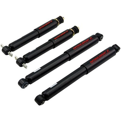 Nitro Drop 2 Shock Set includes (2) 146-8025 Front Shocks and (2) 146-8553 Rear Shocks