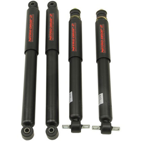 Nitro Drop 2 Shock Set includes (2) 146-8027 Front Shocks and (2) 146-8559 Rear Shocks