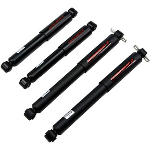 Nitro Drop 2 Shock Set includes (2) 146-8033 Front Shocks and (2) 146-8557 Rear Shocks