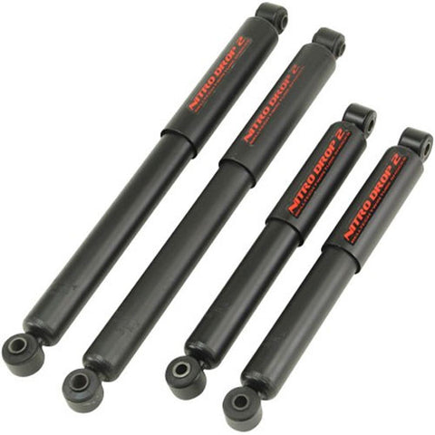 Nitro Drop 2 Shock Set includes (2) 146-8527 Front Shocks and (2) 146-8517 Rear Shocks