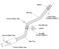 Racing Muffler Exhaust (31008-BT001) - Diagram