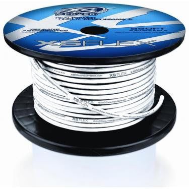 8 AWG CABLE, 100% OXYGEN FREE TINNED COPPER, ICED CLEAR, 250’ SPOOL