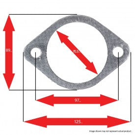 N1 Dual Muffler (Twin-Pipe) Gasket