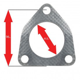 Triangle Muffler Gasket, 3-Bolt (Honda)