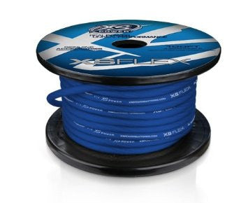 4 AWG Cable, 100% Oxygen Free Tinned Copper, Iced Blue, 100' Spool