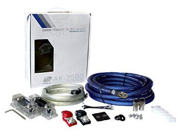 XS FLEX, 2 AWG, 2500-3000W Install Kit with 2 250A Fuses and Holders