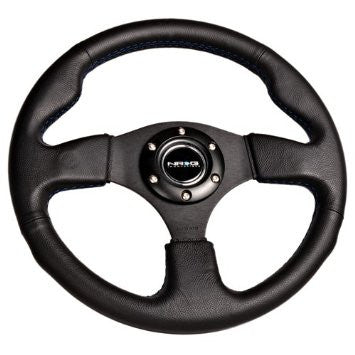 320mm Sport Leather Steering Wheel w/ red stitch