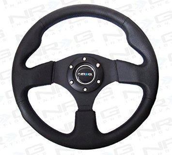 320mm Sport Leather Steering Wheel w/ Blue stitch