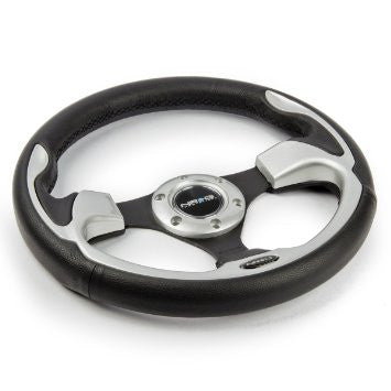 320mm Sport Steering Wheel w/ Silver Trim