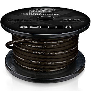 4 AWG Cable, 2009 Strands, 10% OFC, 90% CCA, Iced Black, 100' Spool