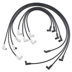 Spark Plug Wires, Extreme 9000 Ceramic, Spiral Core, 8mm, Black, 90 Degree Boots, Chevy, GMC, Small Block, Set