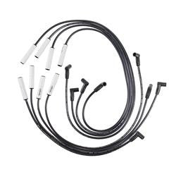 Spark Plug Wires, Extreme 9000 Ceramic, Spiral Core, 8mm, Black, 180 Degree Boots, Chevy, GMC, 454, Set