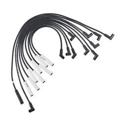 Spark Plug Wires, Extreme 9000 Ceramic, Spiral Core, 8mm, Black, 180 Degree Boots, Dodge, 5.2, 5.9L, Set