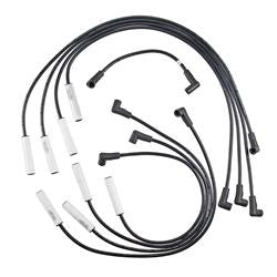 Spark Plug Wires, Extreme 9000 Ceramic, Spiral Core, 8mm, Black, 180 Degree Boots, Chevy, GMC, 454, Set