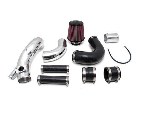 AMS EVO X Polished Cold Air intake pipe complete kit With breather bungs