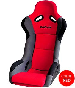 Buddy Club P1 Limited Carbon Bucket Seat (Wide) Red