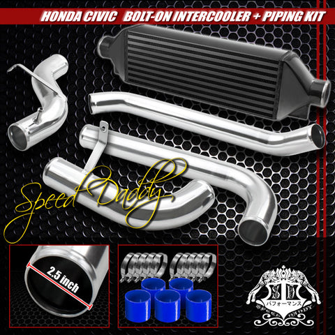 INTERCOOLER- ALUMINUM CIVIC 88-00 BLACK