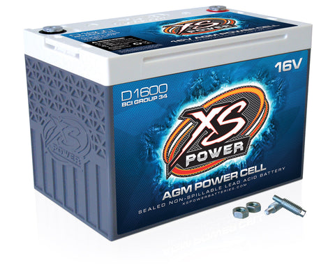 16V AGM Battery, Max Amps 2,400A  CA: 675A