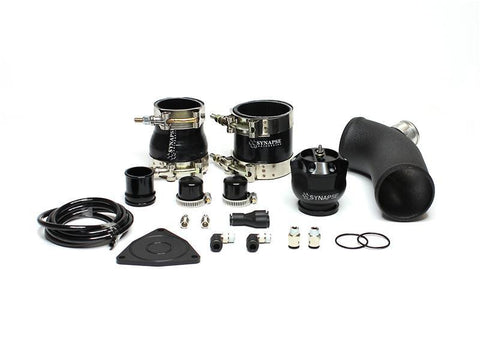 2013+ Hyundai Veloster 1.6t Synchronic Diverter Valve Kit Black Powder Coated Charge Pipe Black/Black DV