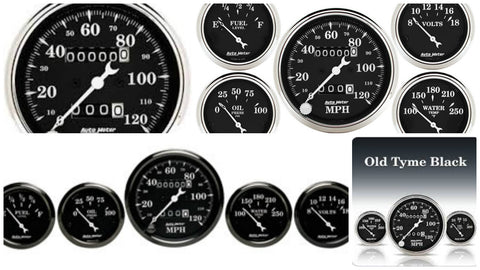 Old Tyme Black Series; Tachometer [Universal]