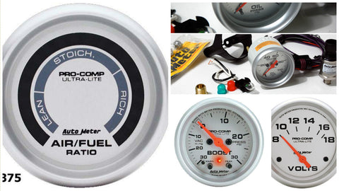 Ultra-Lite Series; Boost/Vac Gauge - 2" BOOST-VAC, 30 IN. HG/