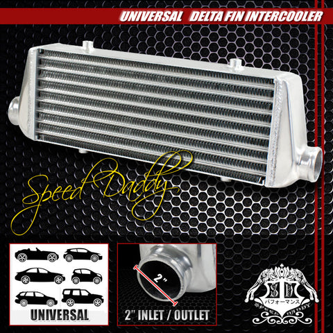 INTERCOOLER NEW DELTA FIN 17.72 X 6.7 X 2.76" 2" IN.OUT LET