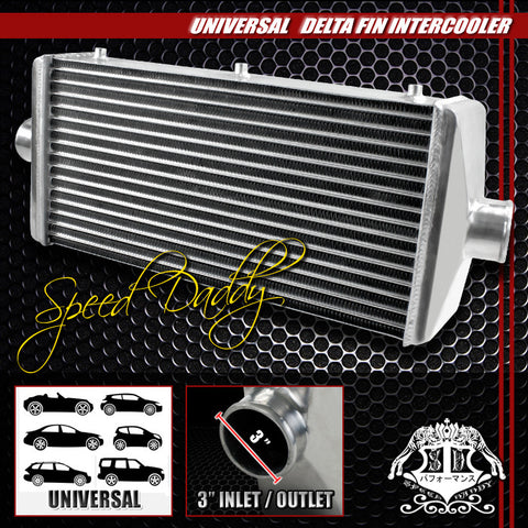 INTERCOOLER NEW DELTA FIN 23.62 X 11.81 X 3.94" 3" IN/OUT LET