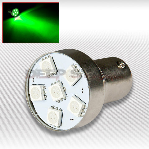 1156-6SMD 5050 SMD LED 25MM 2PC GREEN