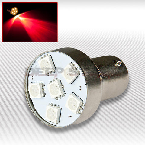 1156-6SMD 5050 SMD LED 25MM RED
