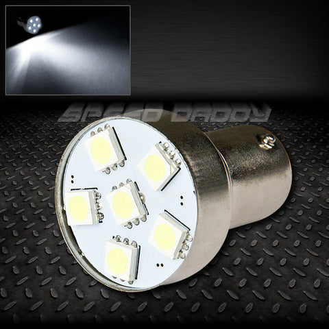 1156-6SMD 5050 SMD LED 25MM WHITE