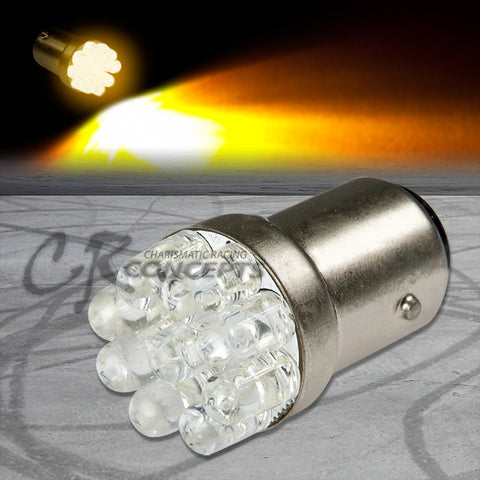 1156-8LED 5mm Round LED 18MM  YELLOW