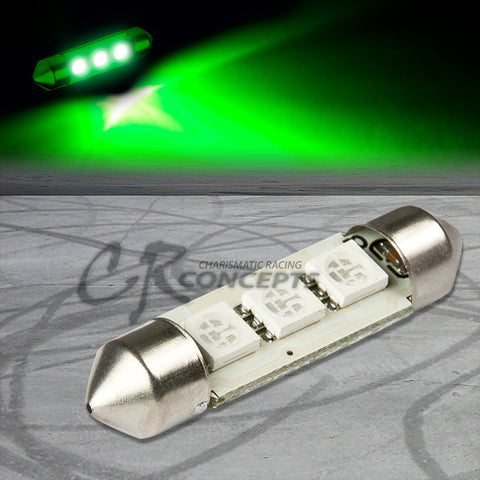 11×39-3SMD  5050 SMD LED  Canbus Type  GREEN