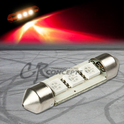 11×39-3SMD  5050 SMD LED  Canbus Type  RED