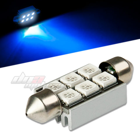 11×39-6SMD 5050 SMD LED  Canbus Type  BLUE